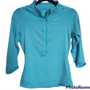 NIKE Dri-Fit 3/4 Sleeve Half Zip Shirt